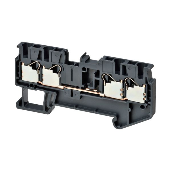 Multi conductor feed-through DIN rail terminal block with 4 push-in pl XW5T0182C image 2