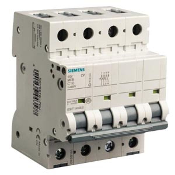 MCB Icu=15KA 400V 3P+N D20 5SY4620-8CV image 1