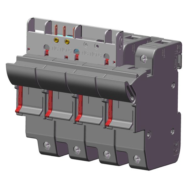 Fuse-holder, low voltage, 50 A, AC 690 V, 14 x 51 mm, 3P + neutral, IEC image 2