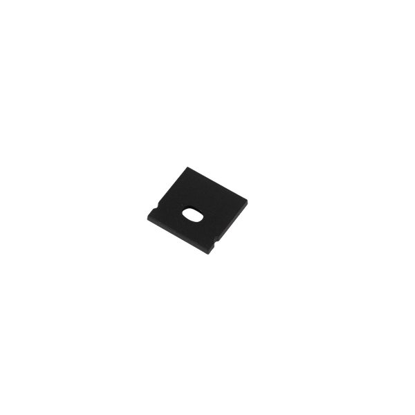 End Cap with hole for Surface Mounted Profile 20x20mm IP20 Black image 1