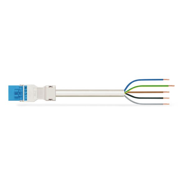 pre-assembled connecting cable Eca Plug/open-ended blue image 1