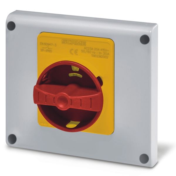 ISOLAT.40A 2P IP65 FLUSH MOUNT.EMERG.USE image 3