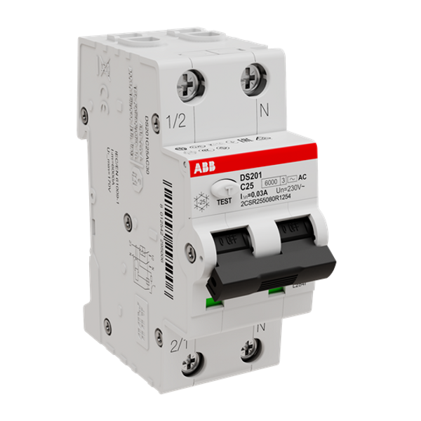DS201 B25 AC30 Residual Current Circuit Breaker with Overcurrent Protection image 4