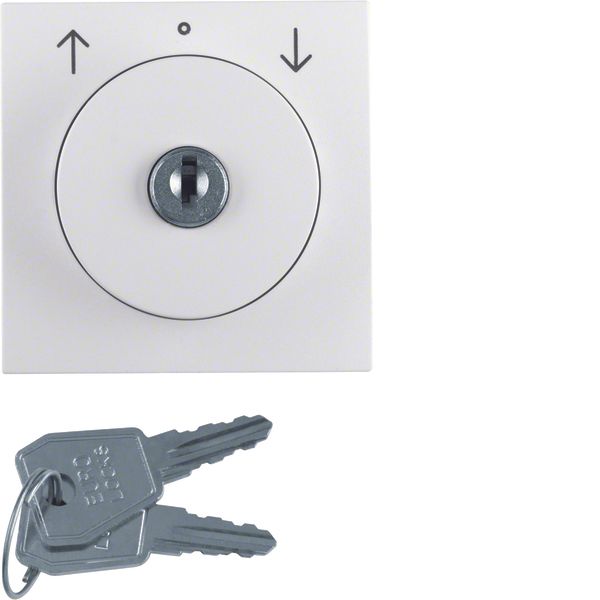 Centre plate lock + push lock func blind switch, key remov, S.1/B.3/B. image 1