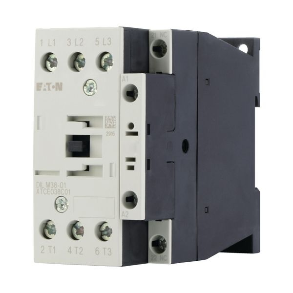 Contactor, 3 pole, 380 V 400 V 18.5 kW, 1 NC, RDC 240: 200 - 240 V DC, DC operation, Screw terminals image 12