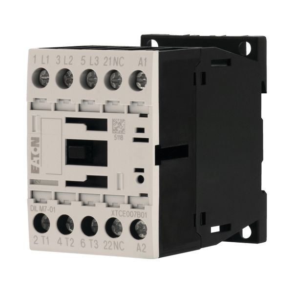 Contactor, 3 pole, 380 V 400 V 3 kW, 1 NC, 110 V 50/60 Hz, AC operation, Screw terminals image 6