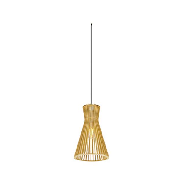 WUD pendant lamp E27 conical  1 x max. 60W black image 1