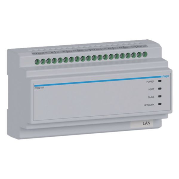 2 Wire IP System Switch 6-way, IN CAT or 2 wire, OUT 2 wire, intercom image 1