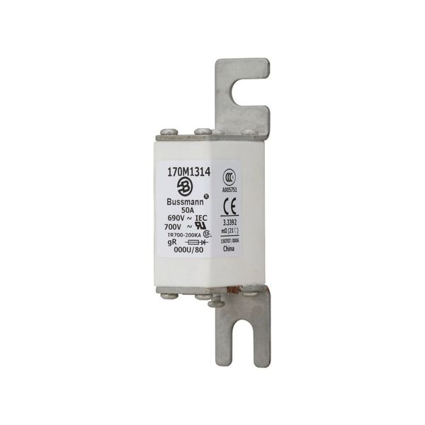 Fuse-link, high speed, 16 A, AC 690 V, DIN 000, 21 x 40 x 100 mm, gR, DIN, IEC image 25