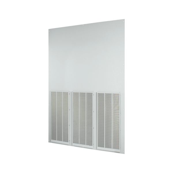 Rearwall, ventilated, HxW=2000x1350mm, IP42, grey image 5