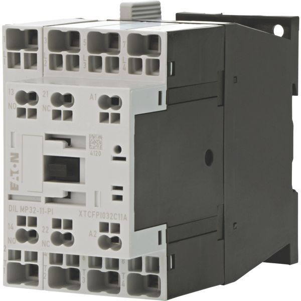 Contactor, 4 pole, AC operation, AC-1: 32 A, 1 N/O, 1 NC, 230 V 50 Hz, 240 V 60 Hz, Push in terminals image 4