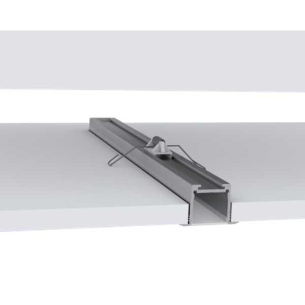 Einbau-Aluminium-Profil für 2 LED Strips, Flügel-Profil MEDIUM, Länge 1m image 1