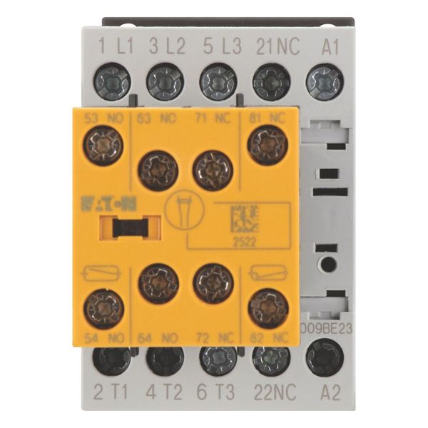 Safety contactor, 380 V 400 V: 4 kW, 2 N/O, 3 NC, 230 V 50 Hz, 240 V 60 Hz, AC operation, Screw terminals, With mirror contact (not for microswitches) image 9