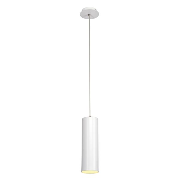 ENOLA pendulum lamp, E27, max. 60W, round, white image 1