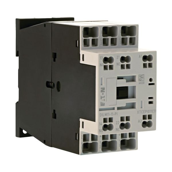Contactor, 3 pole, 380 V 400 V 5 kW, 1 N/O, 1 NC, 220 V 50/60 Hz, AC operation, Push in terminals image 4
