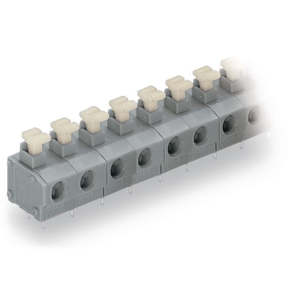 PCB terminal block push-button 1.5 mm² gray image 2