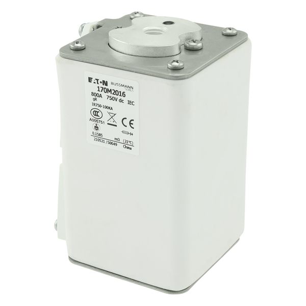 Fuse-link, high speed, 80 A, DC 750 V, compact size 1, 41 x 59 x 128 mm, aR, IEC, single indicator image 14