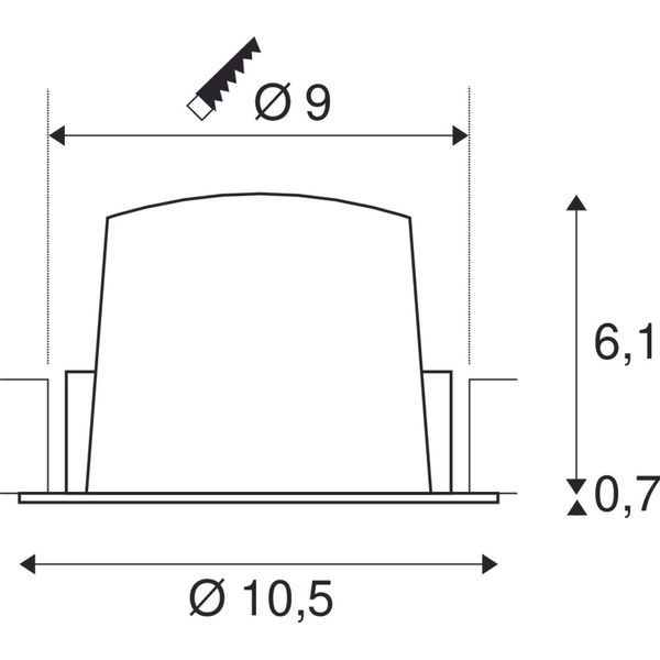 NUMINOS M DL 17,5W 1550lm 2700K 40ø 500mA LED black/chrome image 4