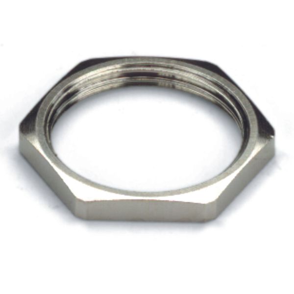 Locknut for cable gland (metal), SKMU MS (brass locknut), M 25, 3.5 mm image 2