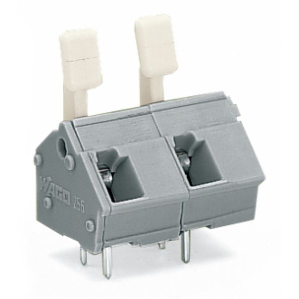 PCB terminal block finger-operated levers 2.5 mm² gray image 5