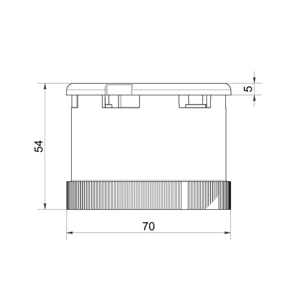 Siren element 8 tne 24VAC/DC GY image 3