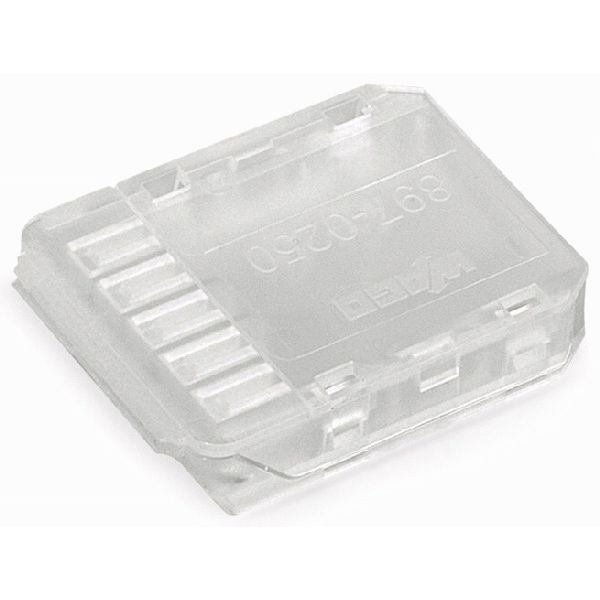 Flat cable end cover 5-pole for flat cable 5 x 2.5/4 mm² transparent image 2