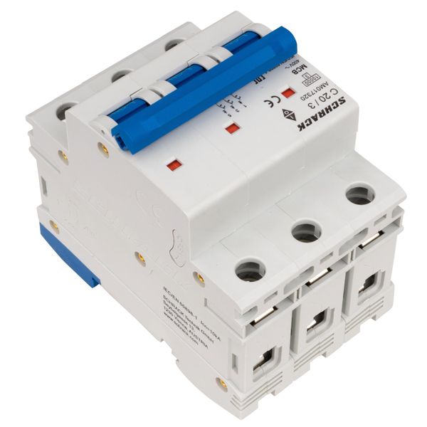 Miniature Circuit Breaker (MCB) AMPARO 10kA, C 20A, 3-pole image 8