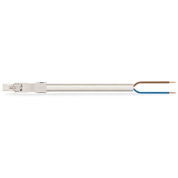 pre-assembled connecting cable Eca Plug/open-ended white image 2