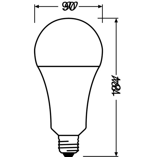 PARATHOM® CLASSIC A 24.9W 827 Frosted E27 image 4