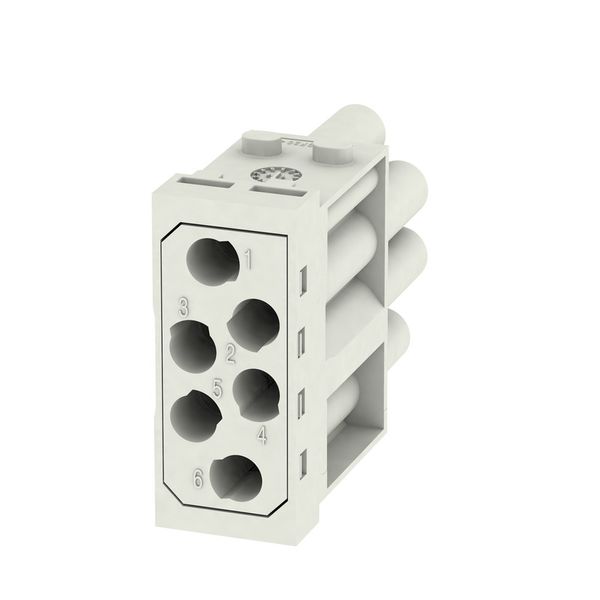 Module insert for industrial connector, Series: ModuPlug, Crimp connec image 1