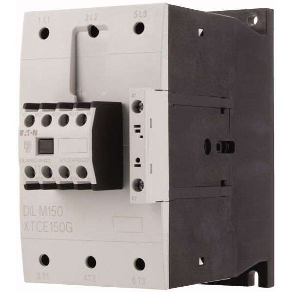 Contactor, 380 V 400 V 75 kW, 2 N/O, 2 NC, RAC 120: 110 - 120 V 50/60 Hz, AC operation, Screw terminals image 3