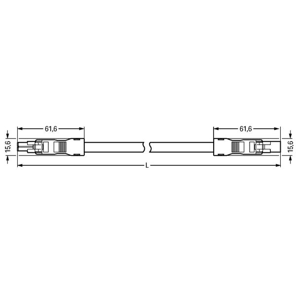 pre-assembled interconnecting cable Eca Socket/plug white image 5