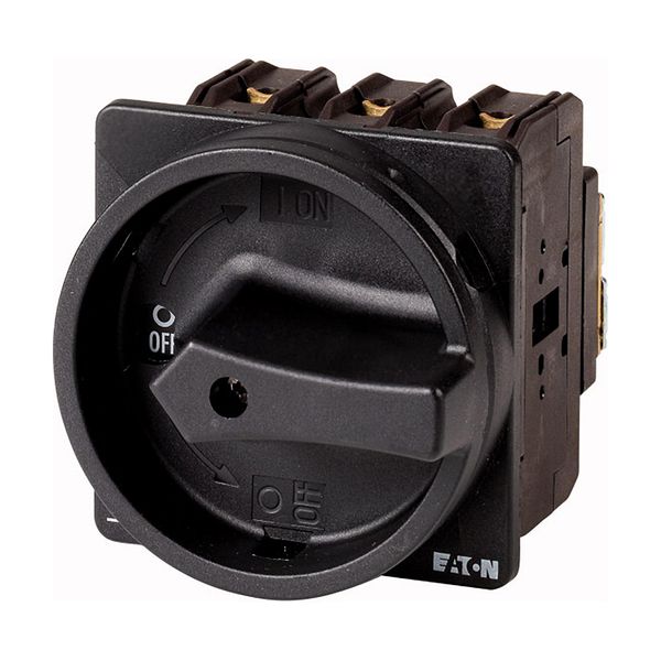 Main switch, P3, 30 A, flush mounting, 3 pole, With black rotary handle and locking ring, Lockable in the 0 (Off) position, UL/CSA image 5