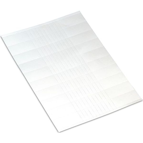 Cardboard signs for laser printer 9.5 x 25 mm white image 1