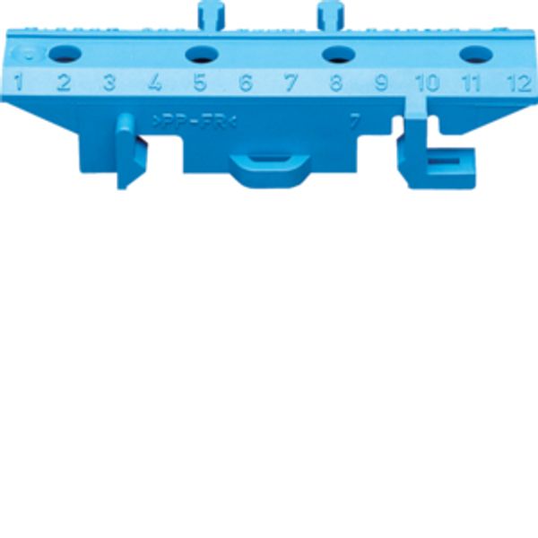Mounting base f. brass terminals, blue image 1