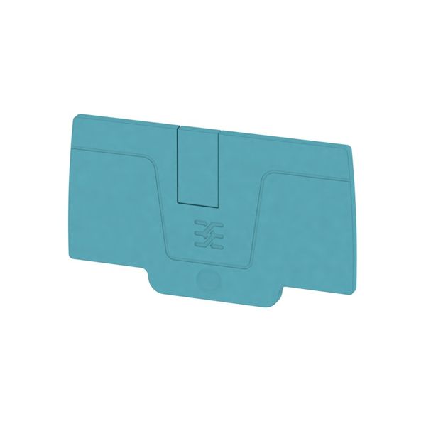 End plate (terminals), 64.93 mm x 2.1 mm, blue image 1