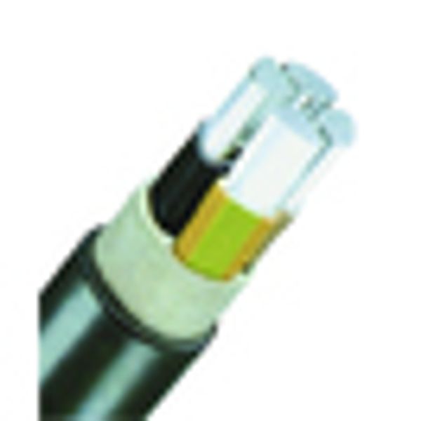 PVC Insulated Cable Alu Conductor 0,6/1kV E-AYY-J 5x120rm bk image 1