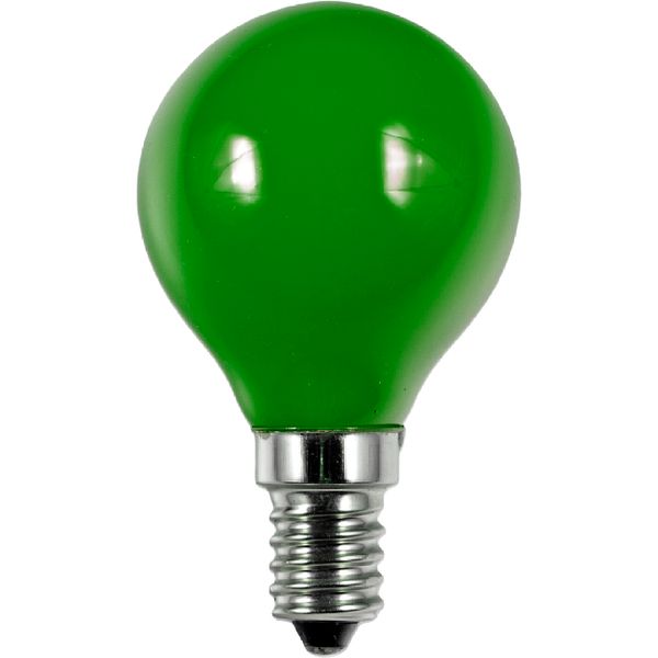 LED E14 Fila Ball G45x75 230V 1W AC Green Non-Dim image 1