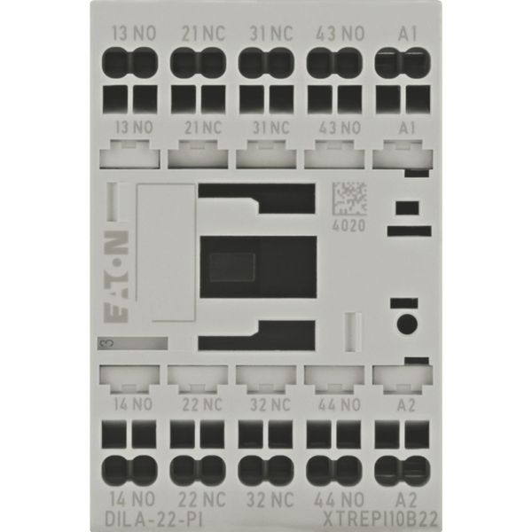 Contactor relay, 24 V 50/60 Hz, 2 N/O, 2 NC, Push in terminals, AC operation image 5