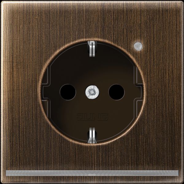 Schuko socket with LED pilot light ME1520-OATLNW image 3