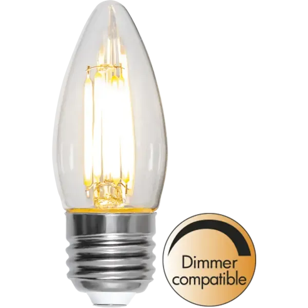 LED Lamp E27 C35 Clear image 1
