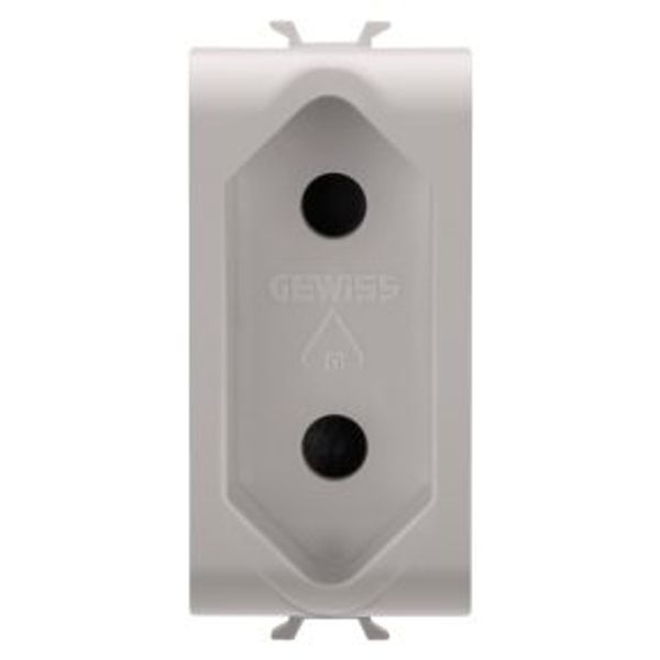 ISRAELI STANDARD SOCKET-OUTLET - 250 V ac - 2P 10 A - 1 MODULE - NATURAL SATIN BEIGE - CHORUSMART image 1