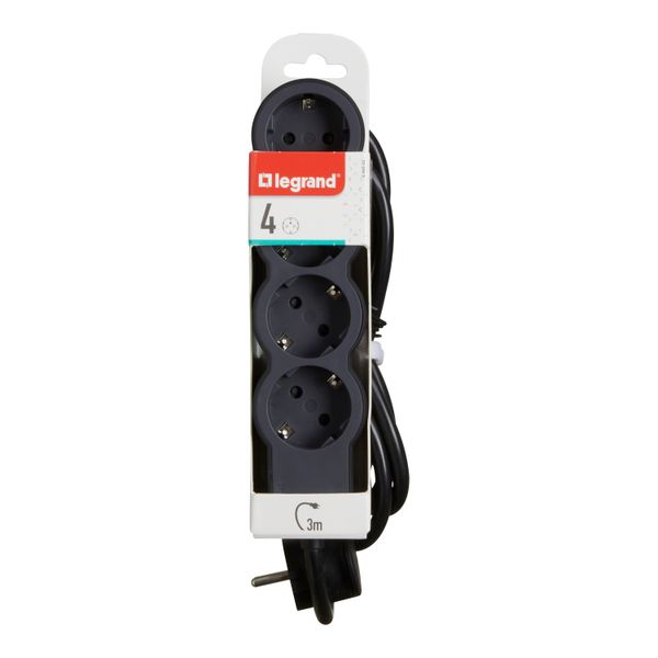 Multi-outlet 4 socket outlets cable 3m and 1.5mm² section image 4