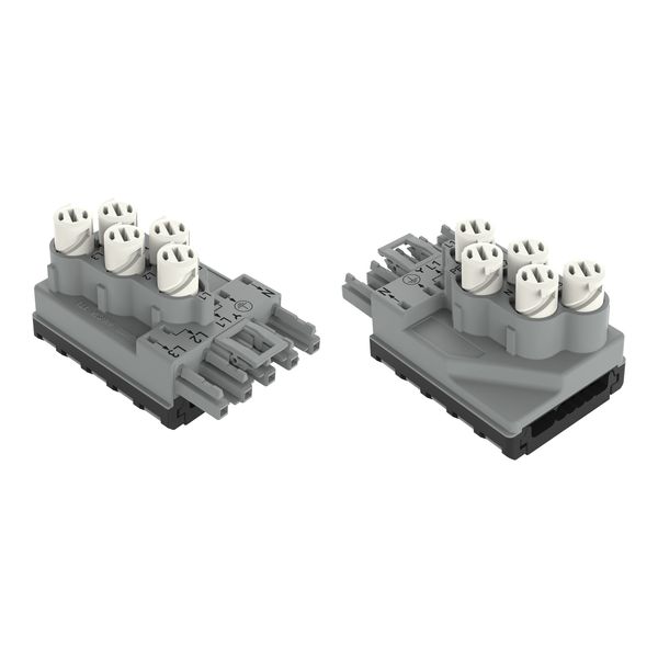 Tap-off module for flat cable 5 x 2.5 mm² + 2 x 1.5 mm² gray image 2