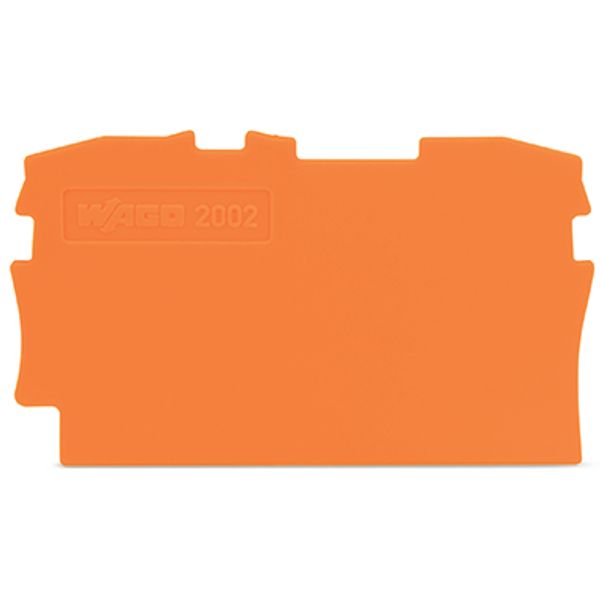 2002-1292 End and intermediate plate; 0.8 mm thick; orange image 2