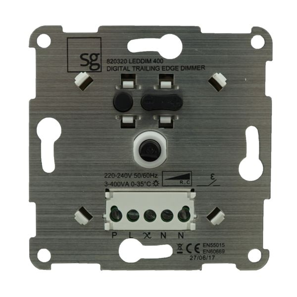 Dimmer insert 3-400 VA for dimmable LED including cover image 1