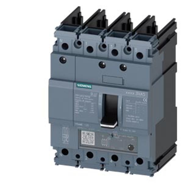 Circuit breaker 3VA5 UL frame 125 breaking capacity class H 65 kA @ 480 V 4-pole image 1