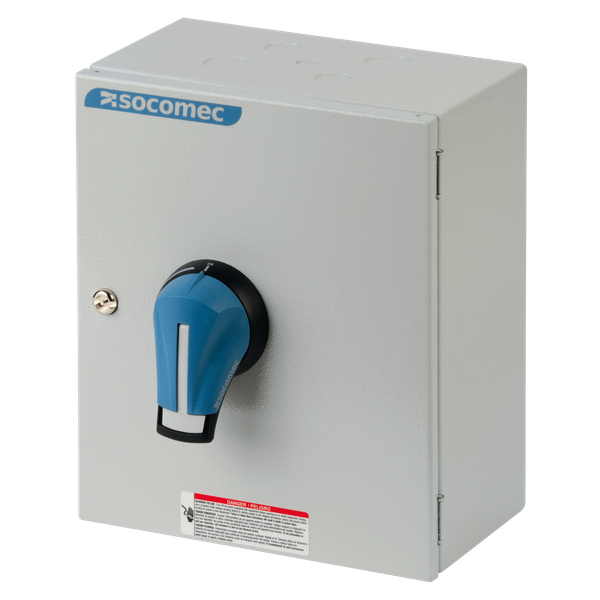 Fuse combination switch FUSERBLOC 4P 100A in steel enclosure IP65 image 1