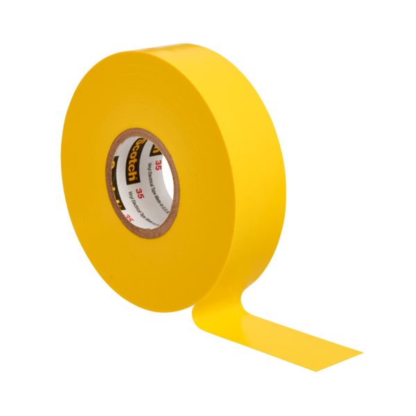 Scotch® Vinyl Color-Coding Electrical Tape 35, Yellow, 19 mm x 20 m image 7