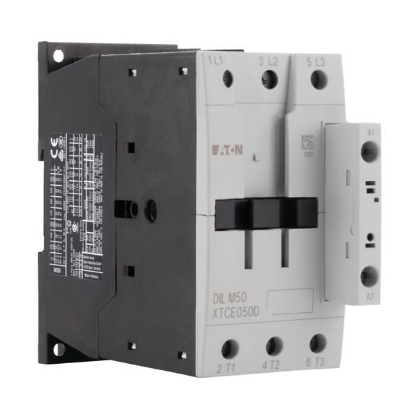 Contactor, 3 pole, 380 V 400 V 22 kW, RDC 24: 24 - 27 V DC, DC operation, Screw terminals image 11